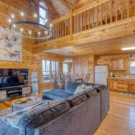 Mtn Cabin Sleeps 10 - 5 Mins To Fishing & Camping Ellijay Exterior foto
