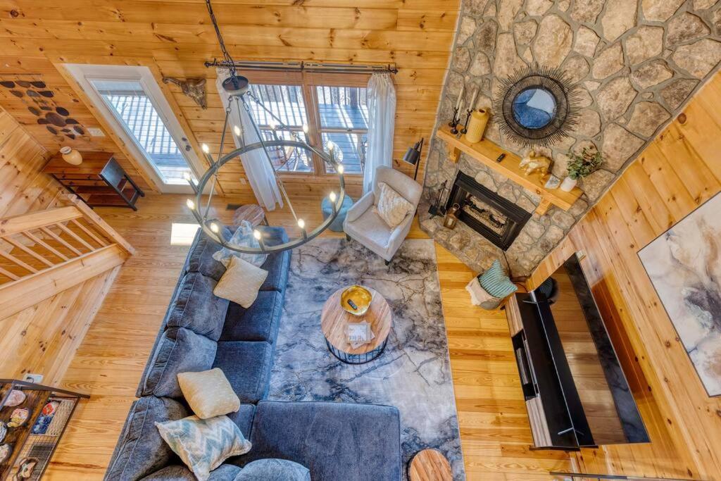 Mtn Cabin Sleeps 10 - 5 Mins To Fishing & Camping Ellijay Exterior foto