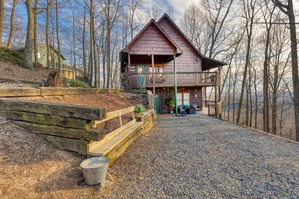 Mtn Cabin Sleeps 10 - 5 Mins To Fishing & Camping Ellijay Exterior foto